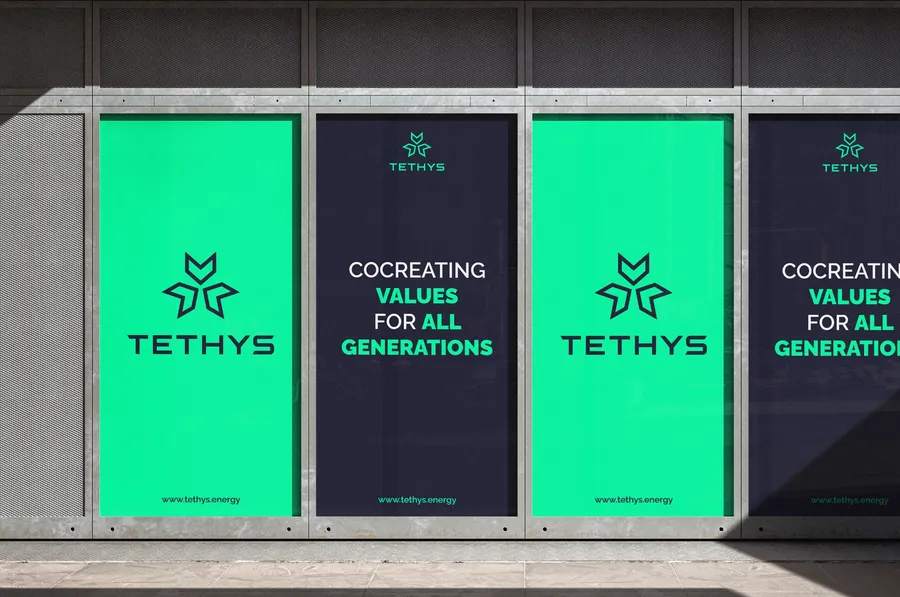 Details des Tethys-Brandings